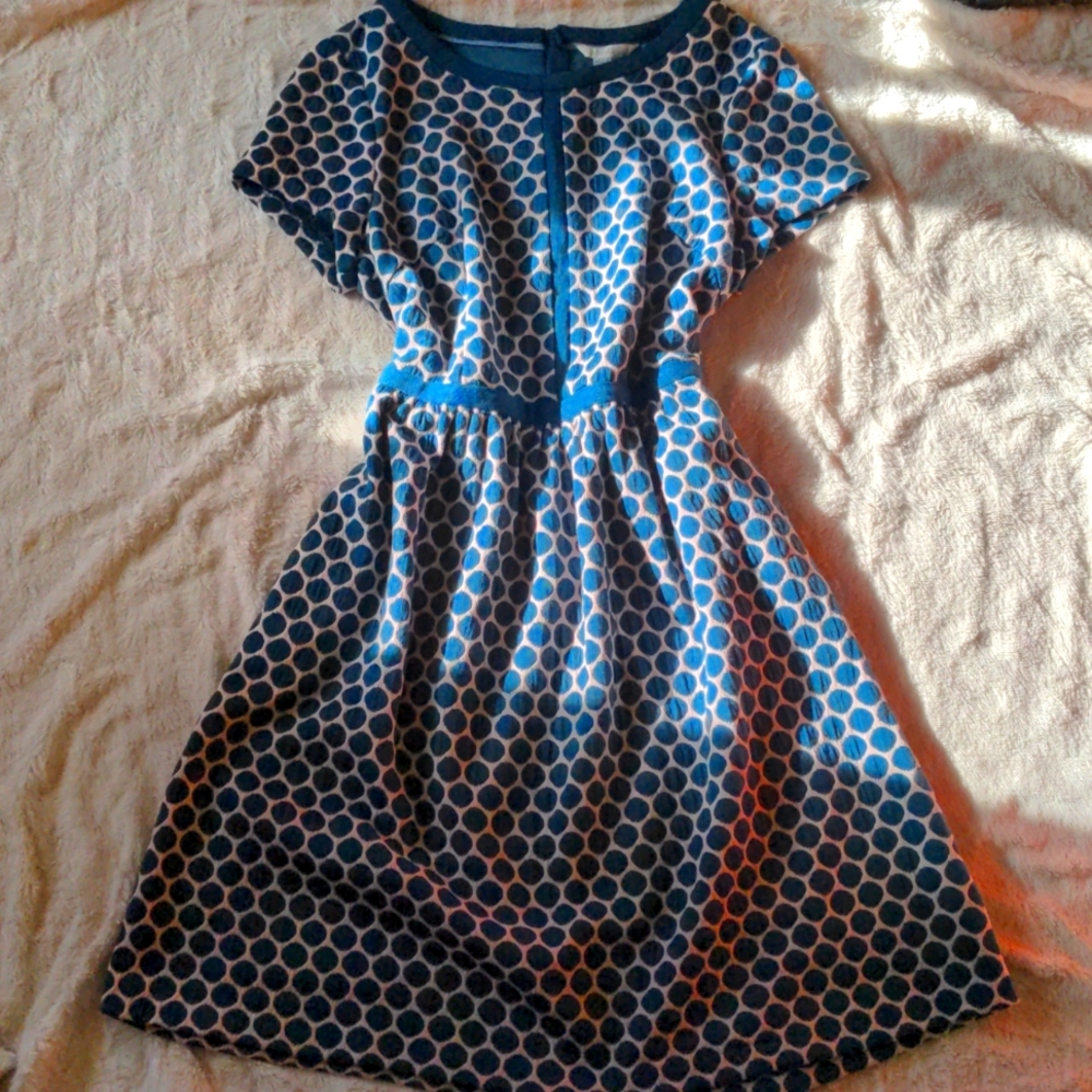 Teal Polka Dot Dress